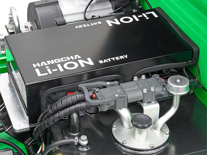 Chariot-&eacute;l&eacute;vateur Hancha avec batterie lithium-ion de CATL